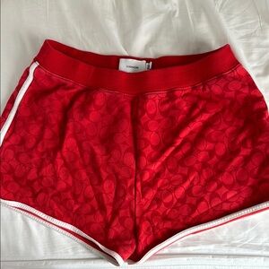 Coach Red Shorts